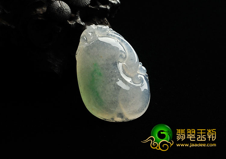 冰种飘翠缅甸翡翠A货如意挂件