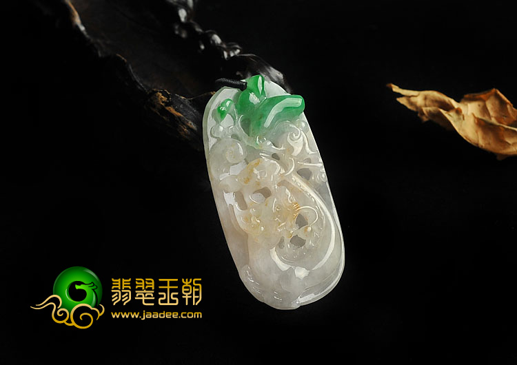 糯冰种飘翠缅甸翡翠A货龙行如意挂件