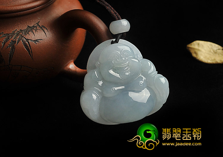 糯冰种晴水缅甸翡翠A货玉佛挂件