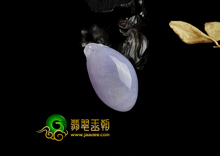 糯冰种紫罗兰缅甸翡翠A货福瓜挂件