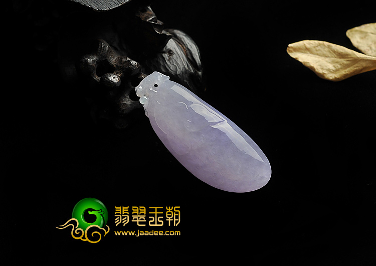 糯冰种紫罗兰缅甸翡翠A货福瓜挂件