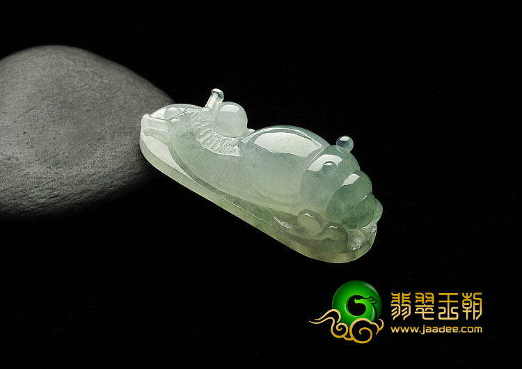 冰种飘花缅甸翡翠A货安居乐业挂件