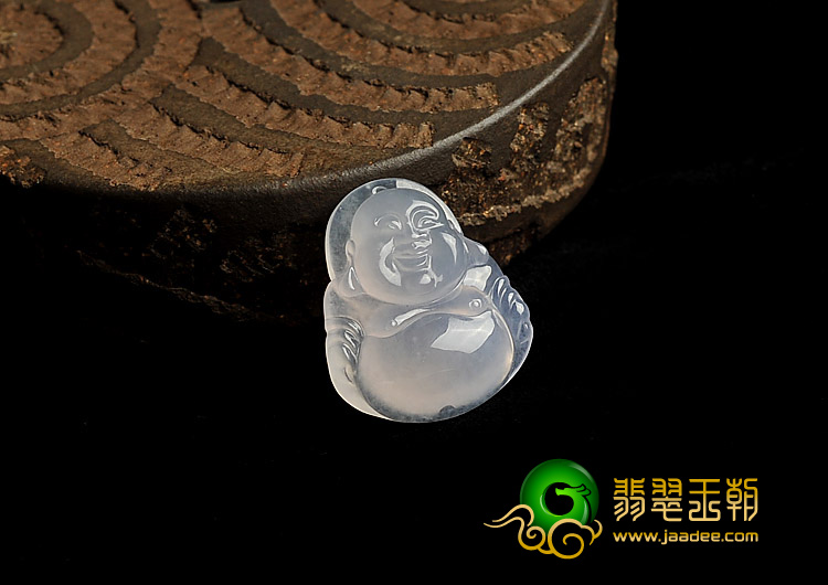 冰玻种晴水缅甸翡翠A货玉佛挂件
