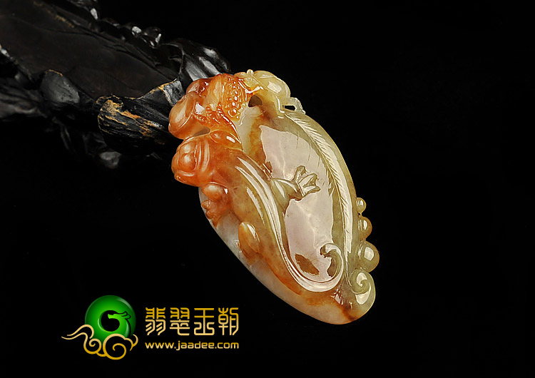 糯冰种褐黄翡缅甸翡翠A货今非昔比挂件