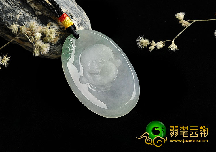 冰种晴水缅甸翡翠A货玉佛挂件