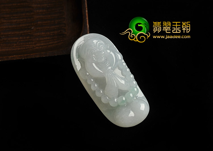 糯冰种晴水缅甸翡翠A货玉佛挂件