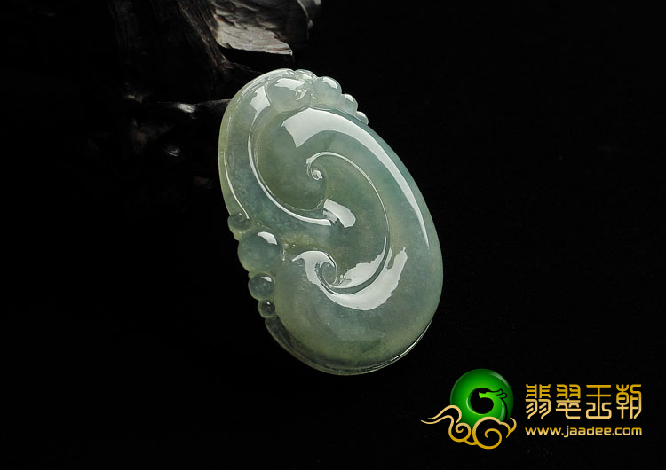 冰种晴水缅甸翡翠A货如意挂件