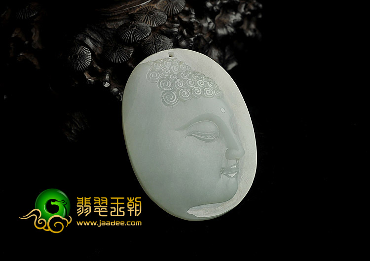 糯冰种晴水缅甸翡翠A货大日如来挂件