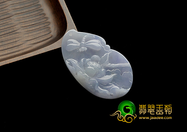 糯冰种紫罗兰缅甸翡翠A货亭亭玉立挂件