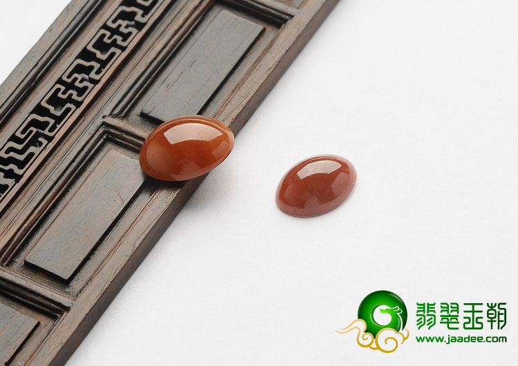 糯冰种褐红翡缅甸翡翠A货戒面（单价）