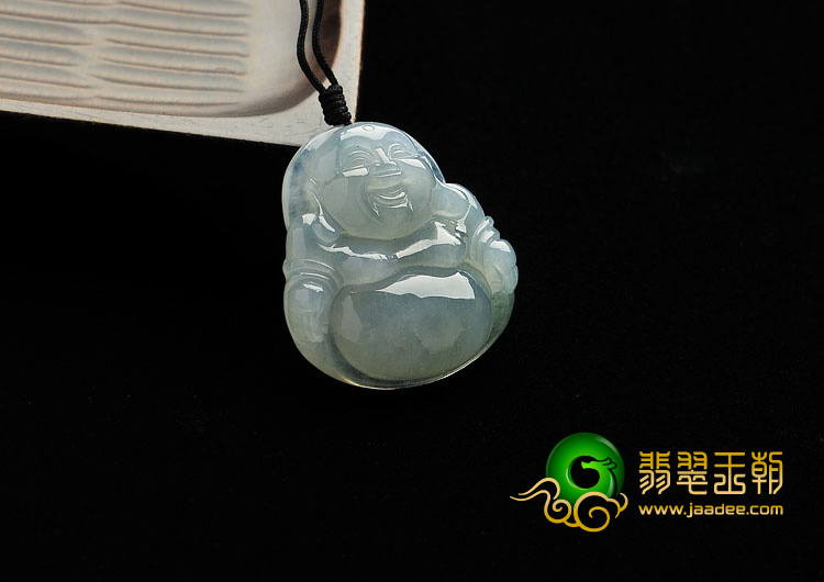 冰种晴水缅甸翡翠A货玉佛挂件