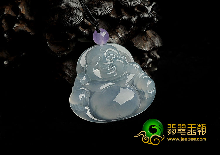冰种晴水缅甸翡翠A货玉佛挂件