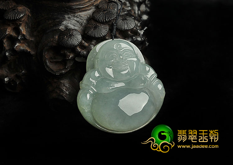 糯冰种晴水缅甸翡翠A货玉佛挂件