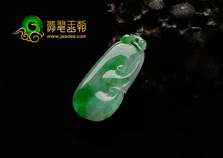 冰种飘翠缅甸翡翠A货如意挂件