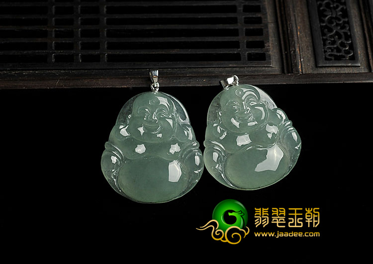 冰种晴水缅甸翡翠A货玉佛挂件（单价）