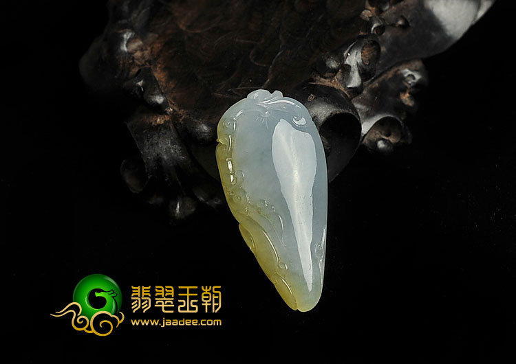 冰种黄翡晴水缅甸翡翠A货福瓜挂件