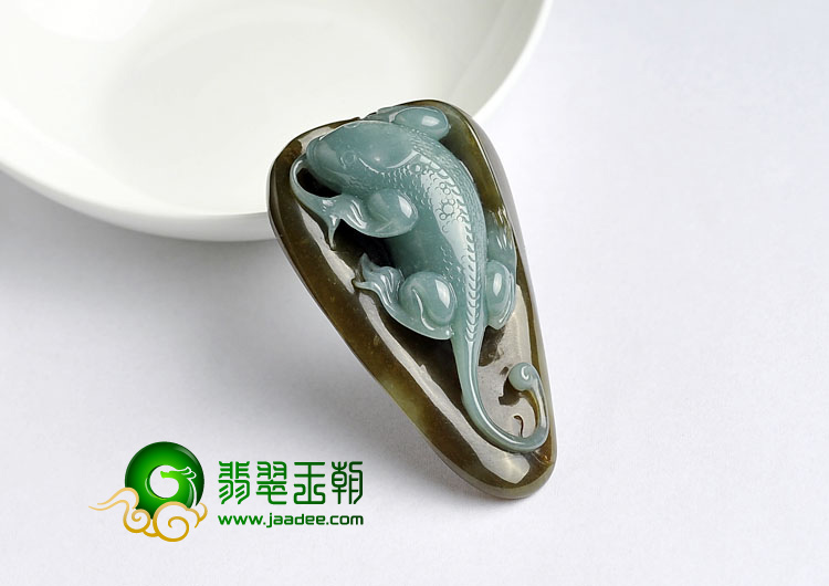 糯冰种褐黄翡晴水缅甸翡翠A货今非昔比挂件