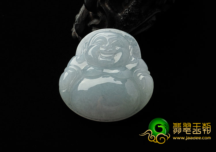 糯冰种晴水缅甸翡翠A货玉佛挂件