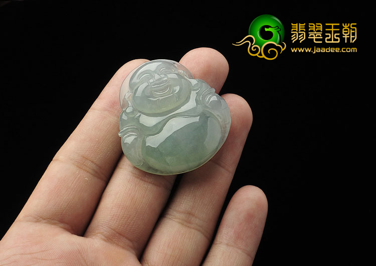 冰种晴水缅甸翡翠A货玉佛挂件
