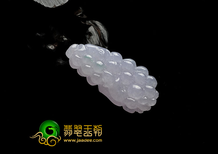 冰种紫罗兰缅甸翡翠A货多子多福挂件