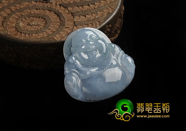 冰种紫罗兰缅甸翡翠A货玉佛挂件