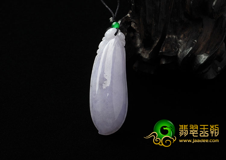 糯冰种紫罗兰缅甸翡翠A货福瓜挂件