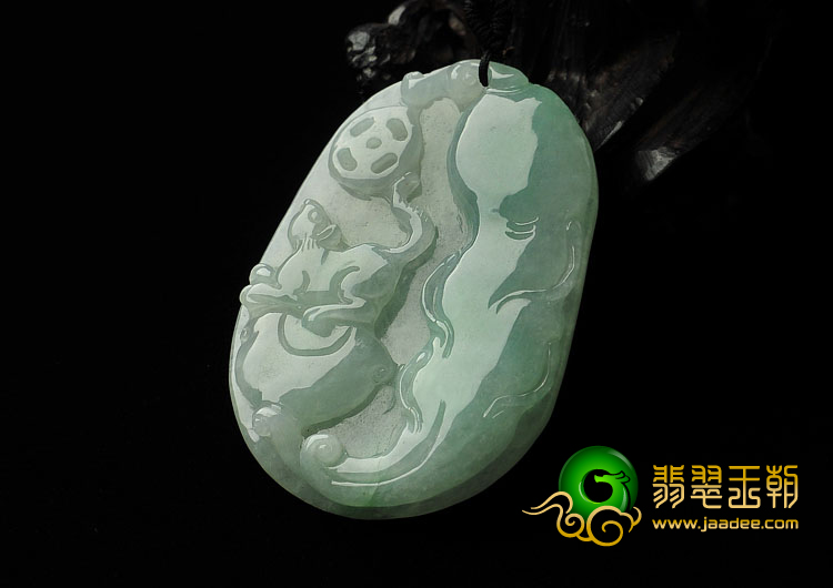 糯冰种飘翠缅甸翡翠A货人生如意挂件