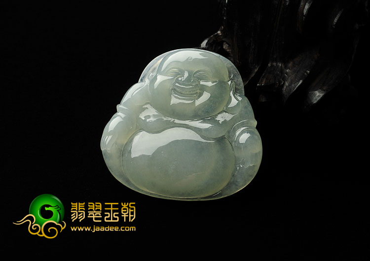 冰种晴水缅甸翡翠A货玉佛挂件