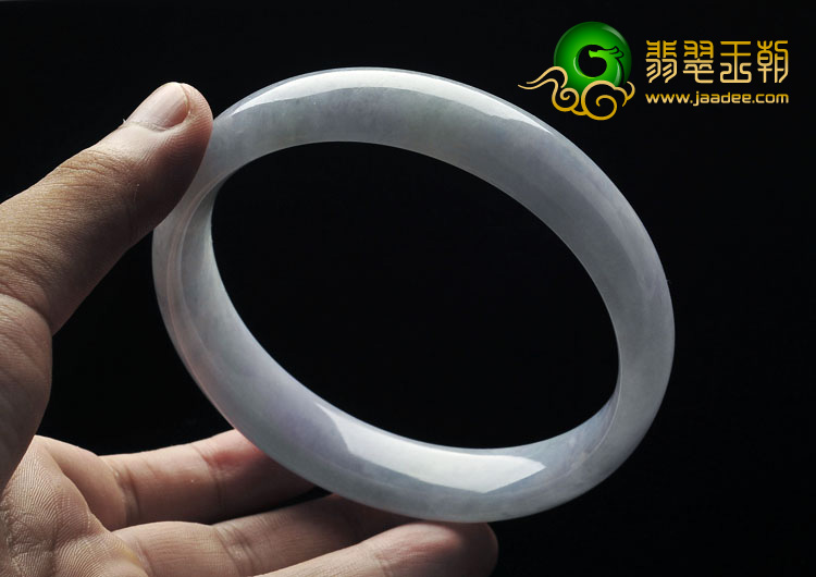 糯冰种紫罗兰略带青色缅甸翡翠手镯（臂环76.7mm）（已定）