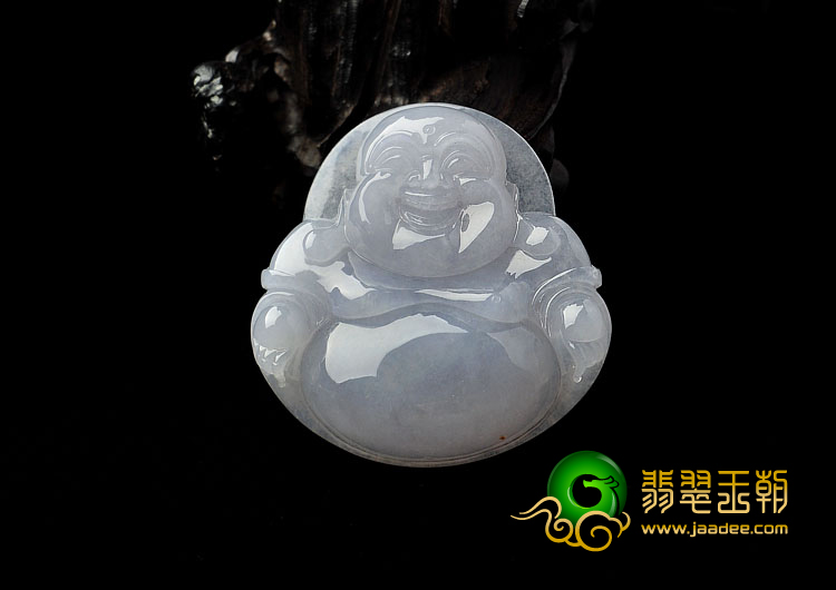 糯冰种晴水缅甸翡翠A货玉佛挂件