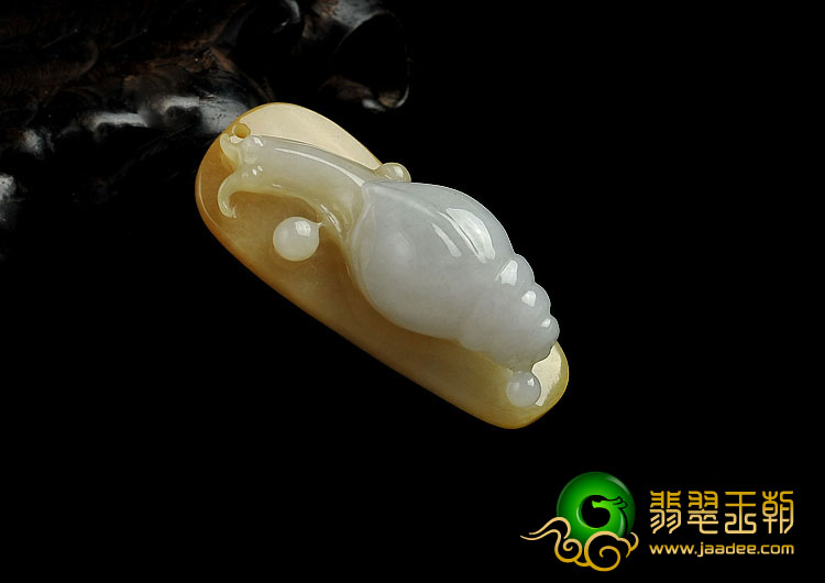 糯冰种黄翡缅甸翡翠A货安居乐业挂件
