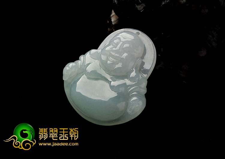 糯冰种晴水缅甸翡翠A货玉佛挂件
