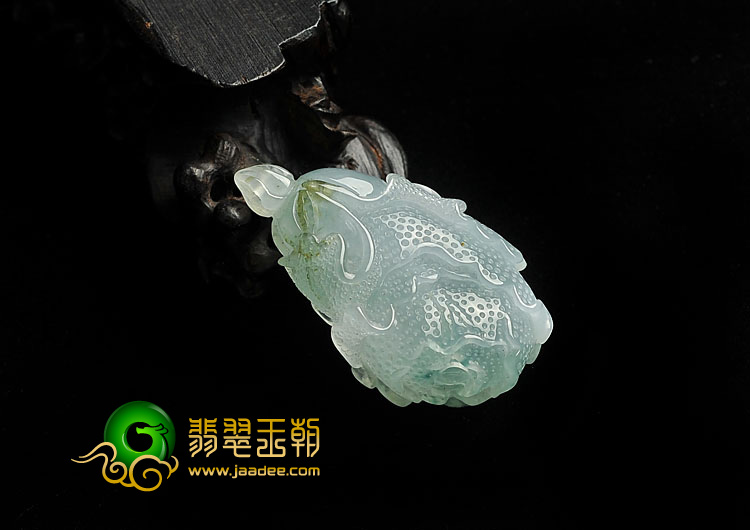 冰种晴水缅甸翡翠A货白菜挂件