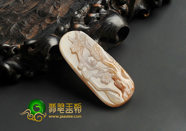 糯冰种淡紫罗兰飘花缅甸翡翠A货竹梅双喜挂件