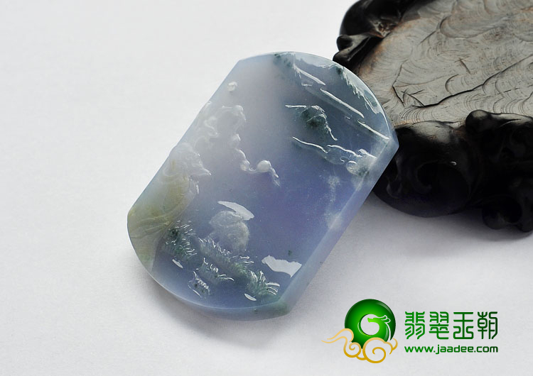 糯冰种紫罗兰飘花缅甸翡翠A货怀远挂件