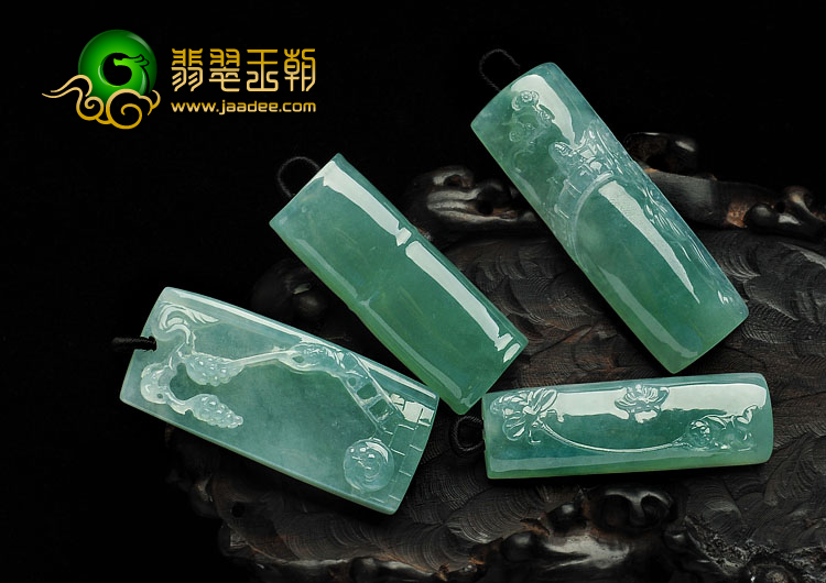 冰种晴水缅甸翡翠A货晴水挂件一批走