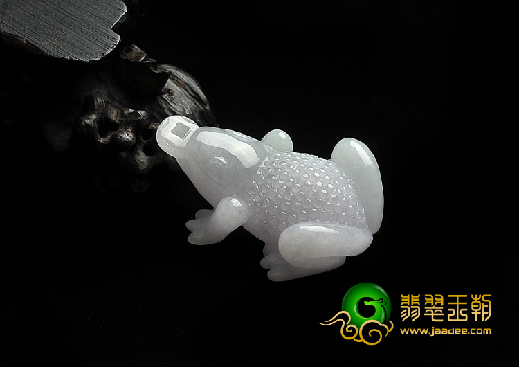 糯冰种紫罗兰缅甸翡翠A货招财进宝挂件