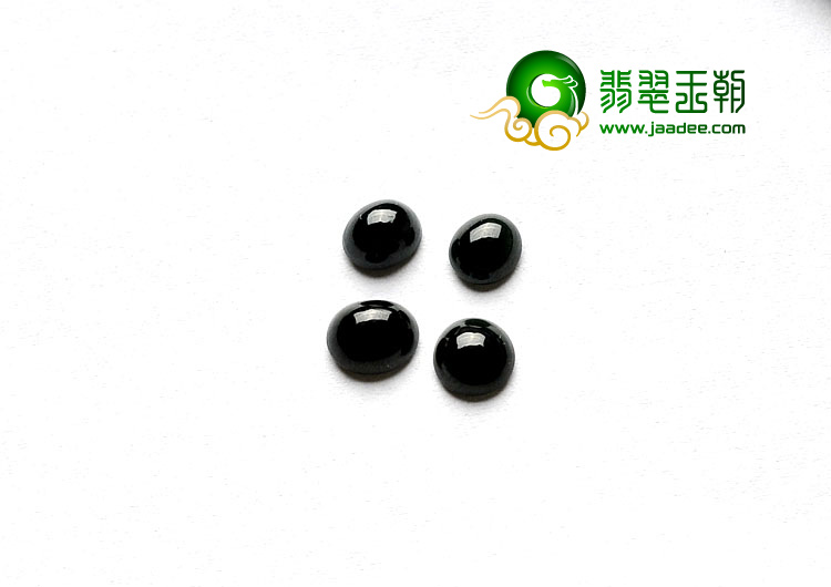 冰种墨翠缅甸翡翠A货戒面（一批走）