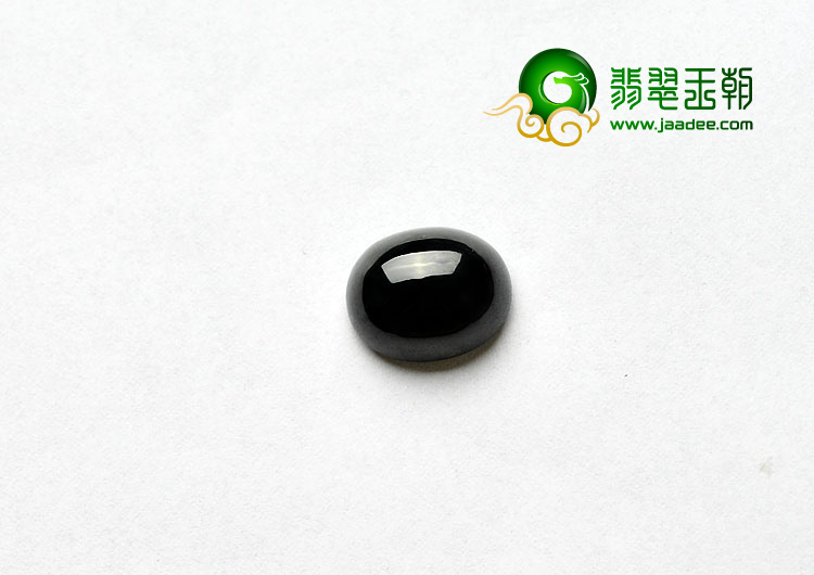 冰种墨翠缅甸翡翠A货戒面