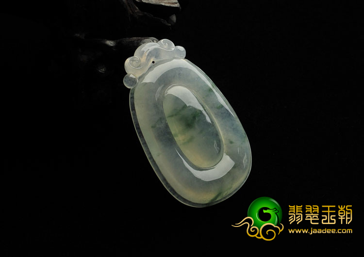 (超值推荐)冰种飘花缅甸翡翠A货福在眼前挂件