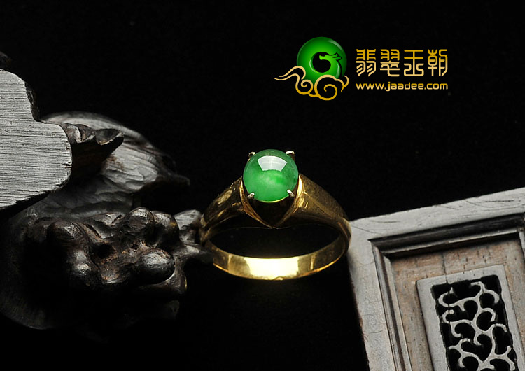 (超值推荐)冰种蓝绿缅甸翡翠A货戒面