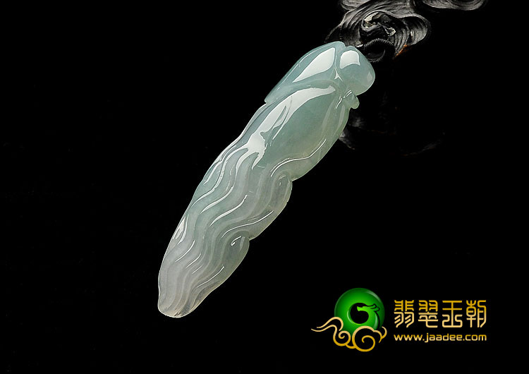 糯冰种晴水缅甸翡翠A货人生如意挂件