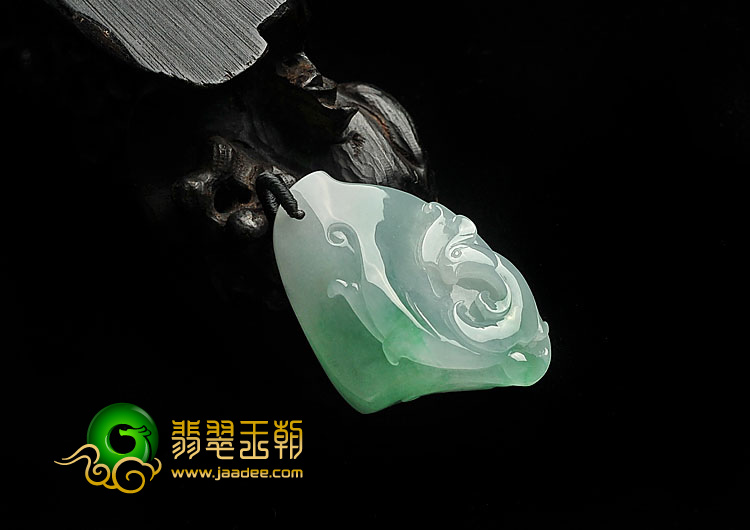 糯冰种飘翠缅甸翡翠A货凤来仪挂件