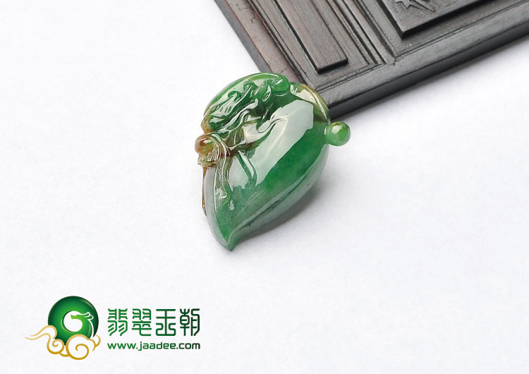 糯冰种黄加绿缅甸翡翠A货龙头挂件
