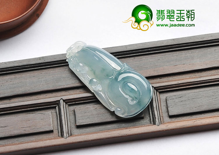 冰种飘花缅甸翡翠A货玉兰花挂件