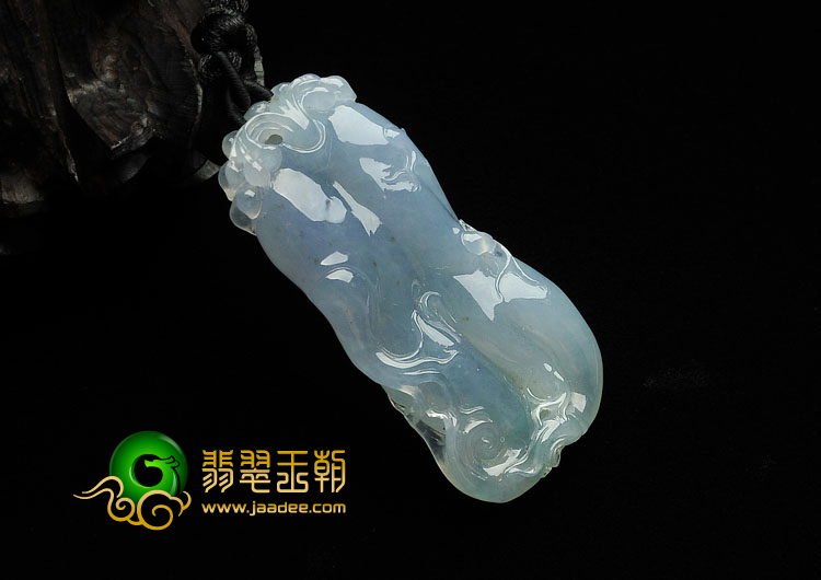 冰种晴水缅甸翡翠A货人生如意挂件