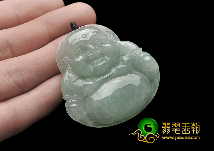 糯冰种晴水缅甸翡翠A货玉佛挂件