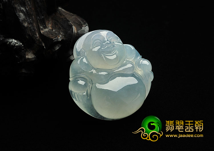 冰种晴水缅甸翡翠A货玉佛挂件