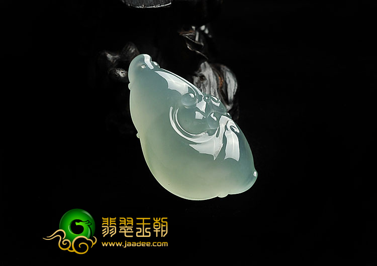 冰种晴水缅甸翡翠A货如意挂件