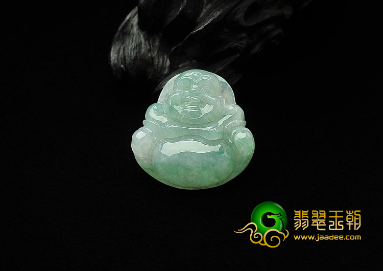 糯冰种晴水缅甸翡翠A货玉佛挂件